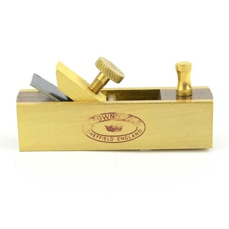 CROWN TOOLS Miniature Rosewood & Brass Block Plane 23050